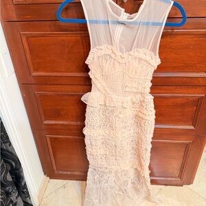 Cecilie Bahnsen Blush Pink Maxi Dress